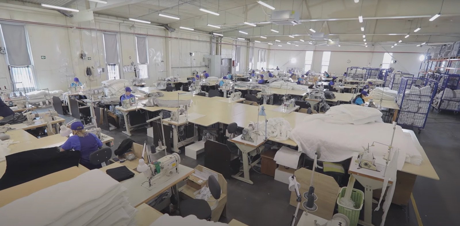 In-house sewing floor with upholstery teams